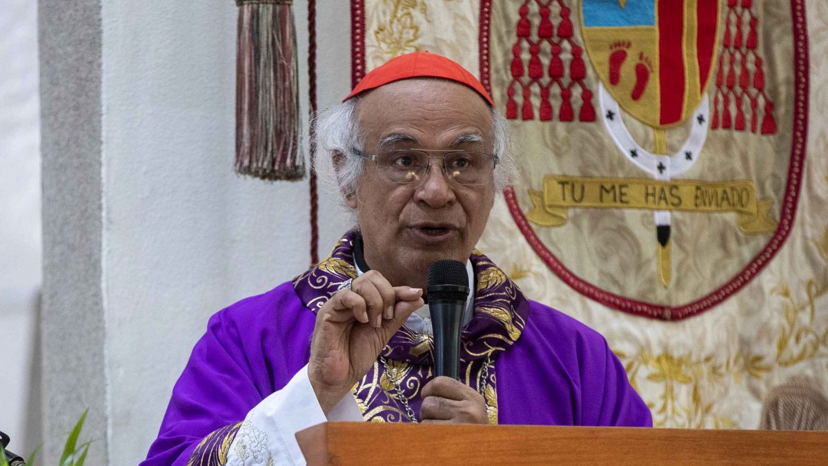 El cardenal de Nicaragua Leopoldo Brenes