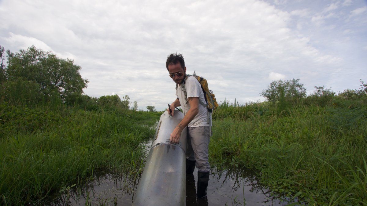 El biólogo especialista en mosquitos Lawrence Reeves.