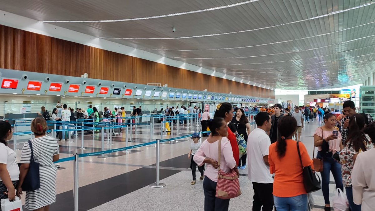 Las actividades en el aeropuerto se desarrollan con normalidad.