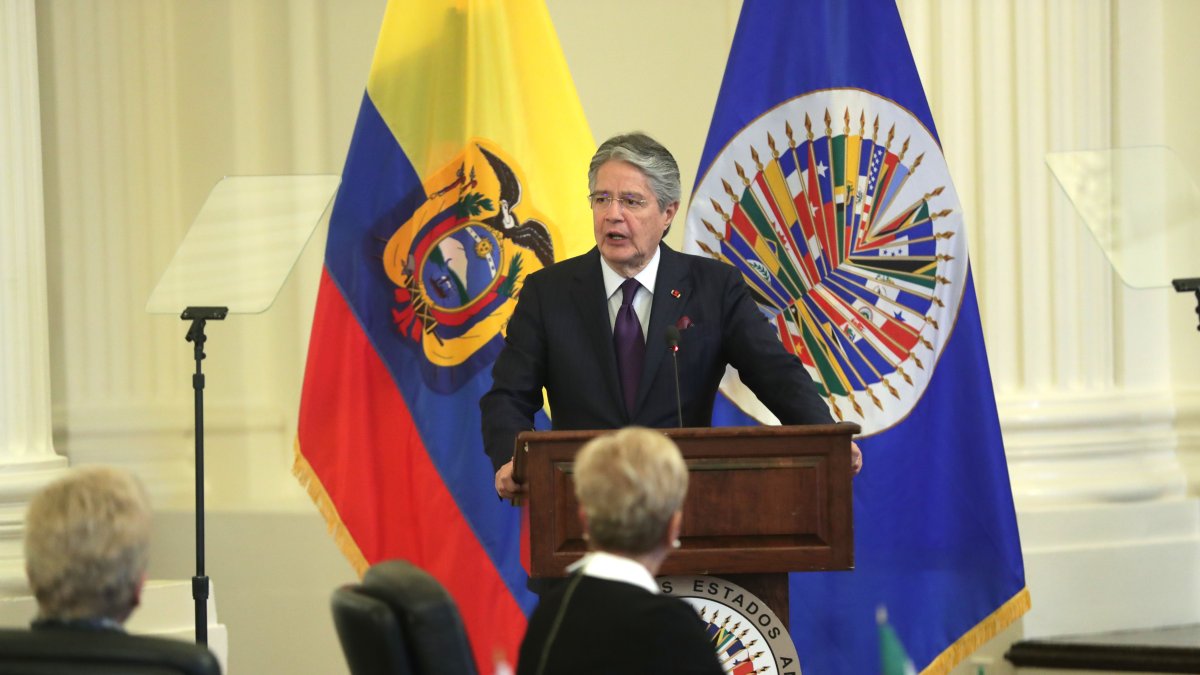 Imagen referencial para graficar este artículo. El Presidnete Guillermo Lasso participó el 20 de diciembre pasado en otra cita internacional.