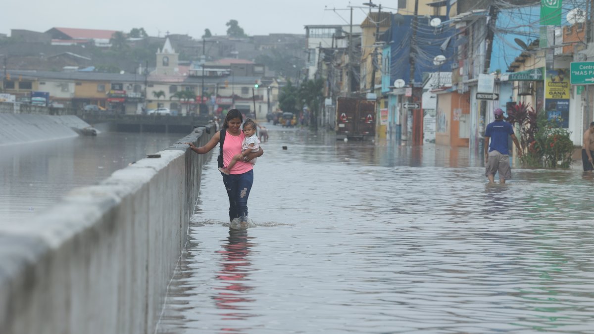 Afectaciones. En total, 37 sectores fueron perjudicados por las lluvias y la marea alta. Entre ellos constan Mucho Lote 1, Sauces 6, en el norte.