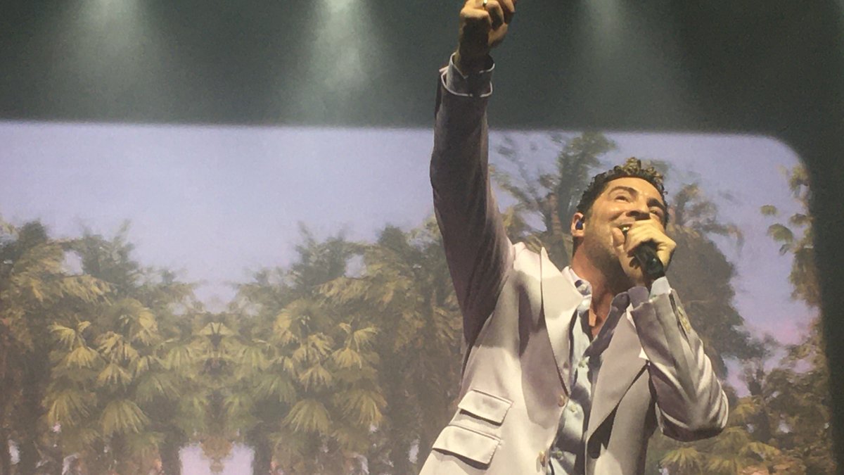 Durante el show, Bisbal recibió continuas muestras de cariño de sus seguidores.