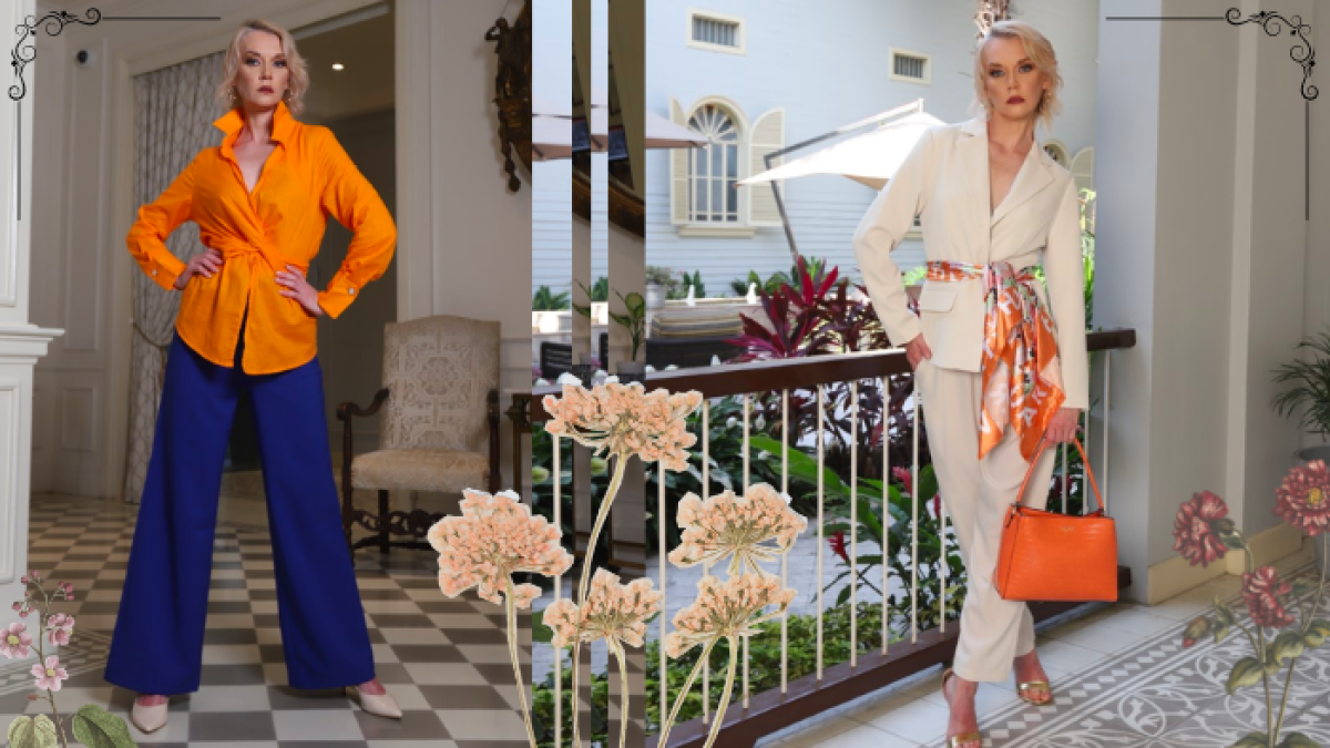 Un color que también puede llevarlo solo en detalles como un pañuelo o cartera.