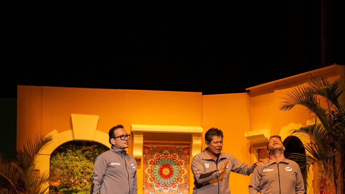 En la imagen, los artistas en una de sus actuaciones en el país.