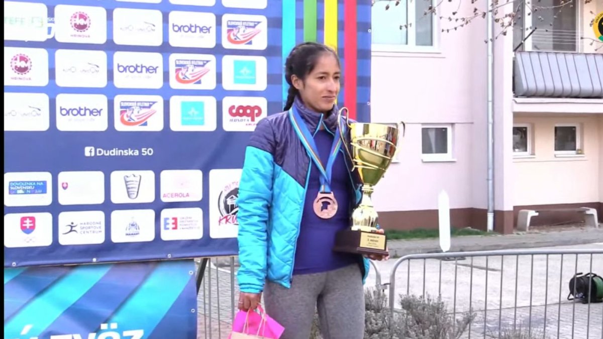 Magaly Bonilla obtuvo la medalla de bronce en la prueba desarrollada en Eslovaquia.