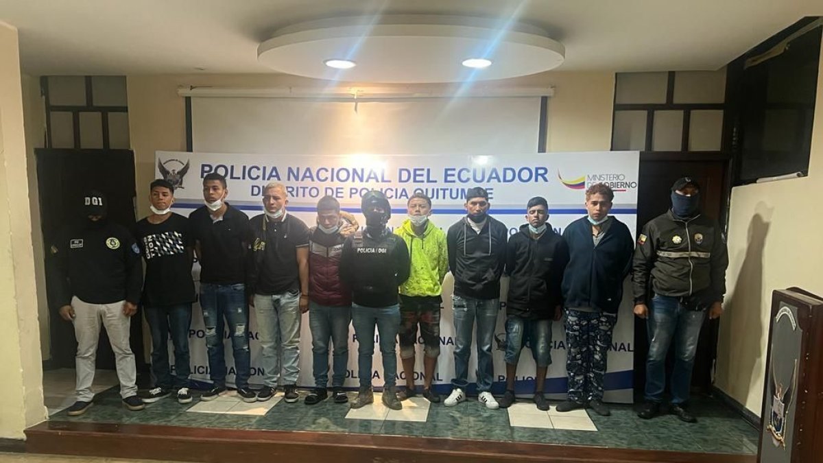 Sospechosos. Varios de los detenidos tienen historial criminal.