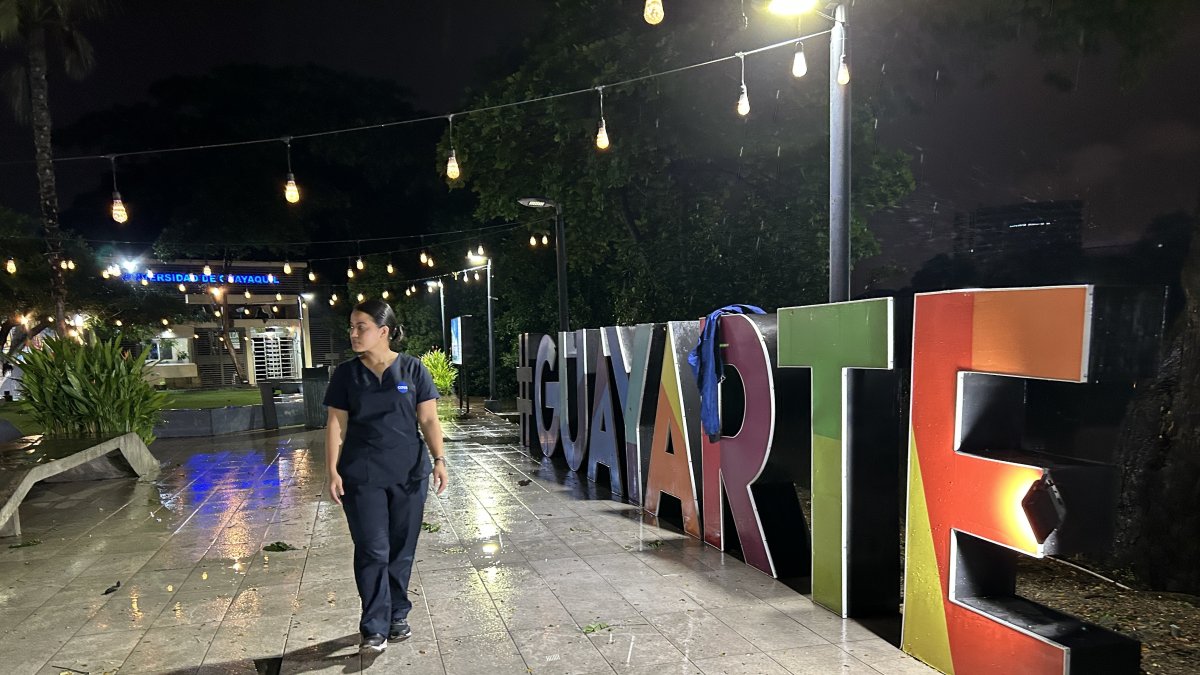 Indiferencia. Pocas personas se observan paseando por la desgastada Guayarte
