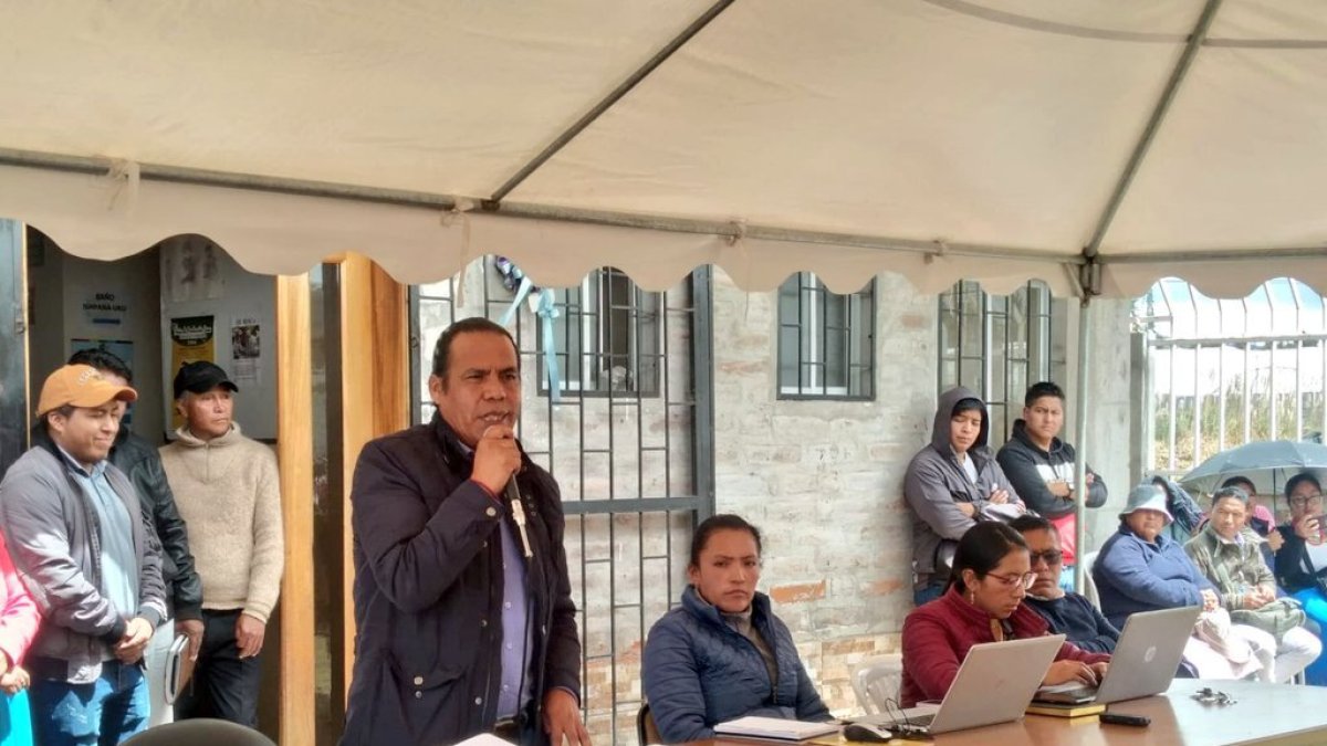 La dirigencia de la Conaie socializó el proyecto de normativa.