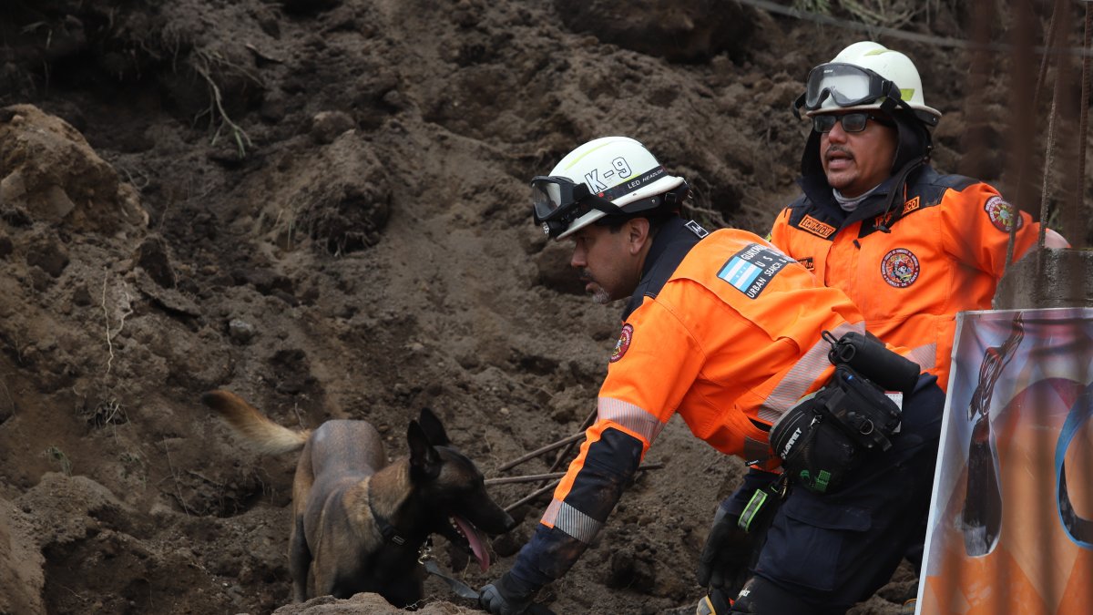 Lugar. Los organismos de socorro señalan que las labores de rescate no tienen horarios; que son las  24 horas del día. Aunque la lluvia complica el proceso.