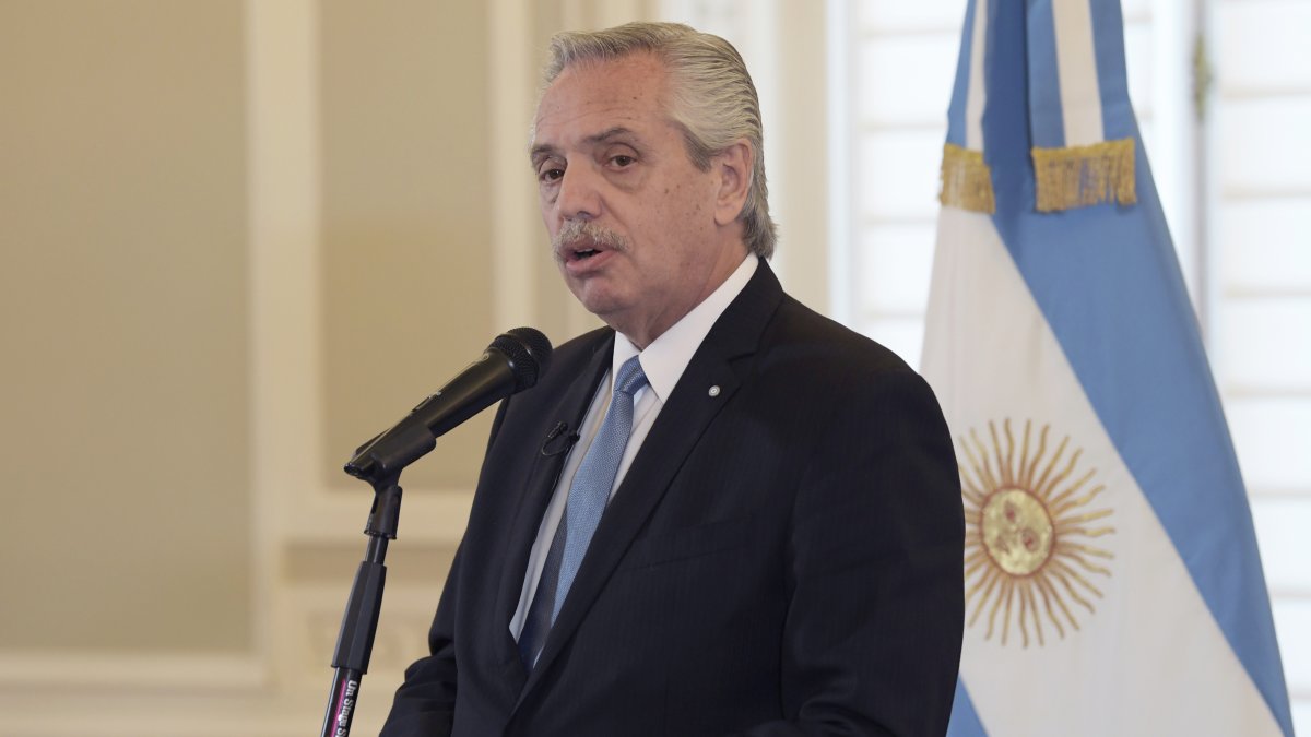 el presidente de Argentina, dice no estar interesado por ahora en una reelección.