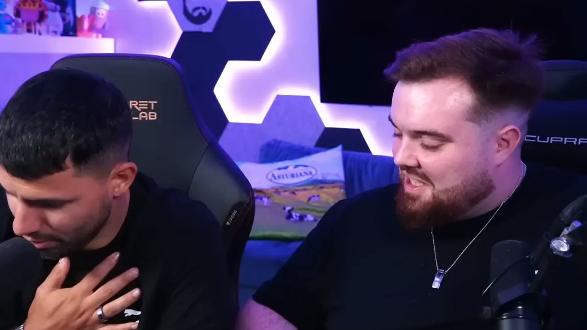 Kun Agüero en plena transmisión sintió una dolencia en su corazón, Ibai Llanos estaba con miedo.