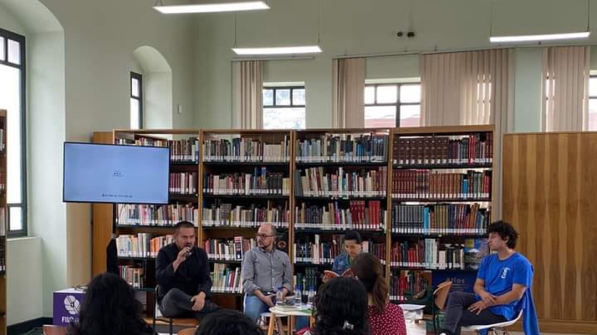 Encuentro. Editores como Alexander Ávila, Santiago Larrea y Daniel Galeas discutieron su trabajo en el marco de la FILQ.
