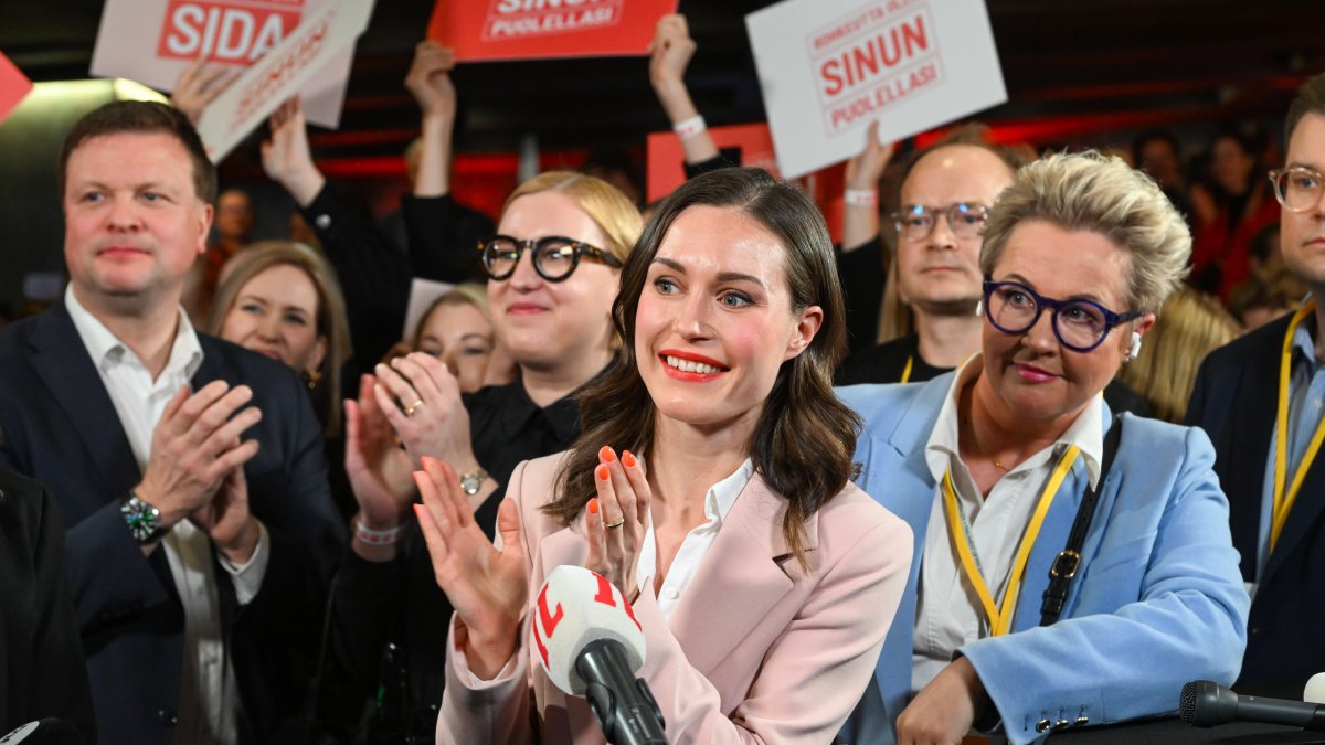 La primera ministra de Finlandia y líder del Partido Social Demócrata, Sanna Marin.