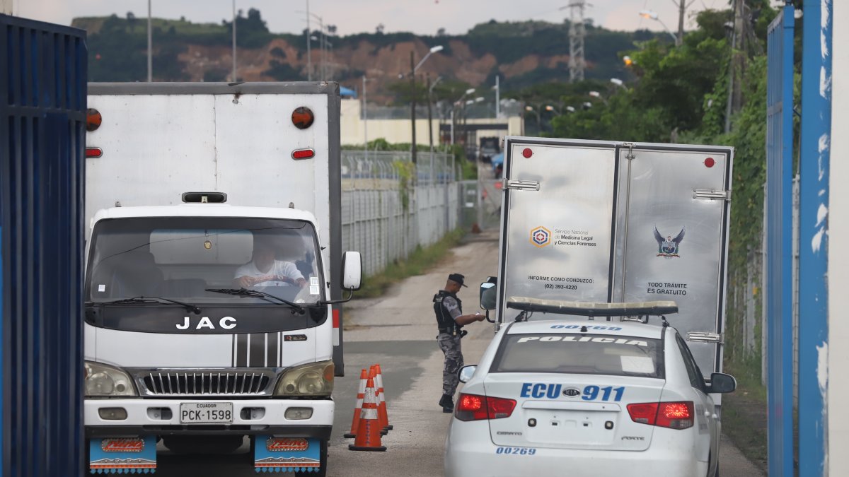 Pasadas las 16:00 se observó el ingreso de lod carros de medicina legal por la puerta de ingreso que conduce hasta La Roca.