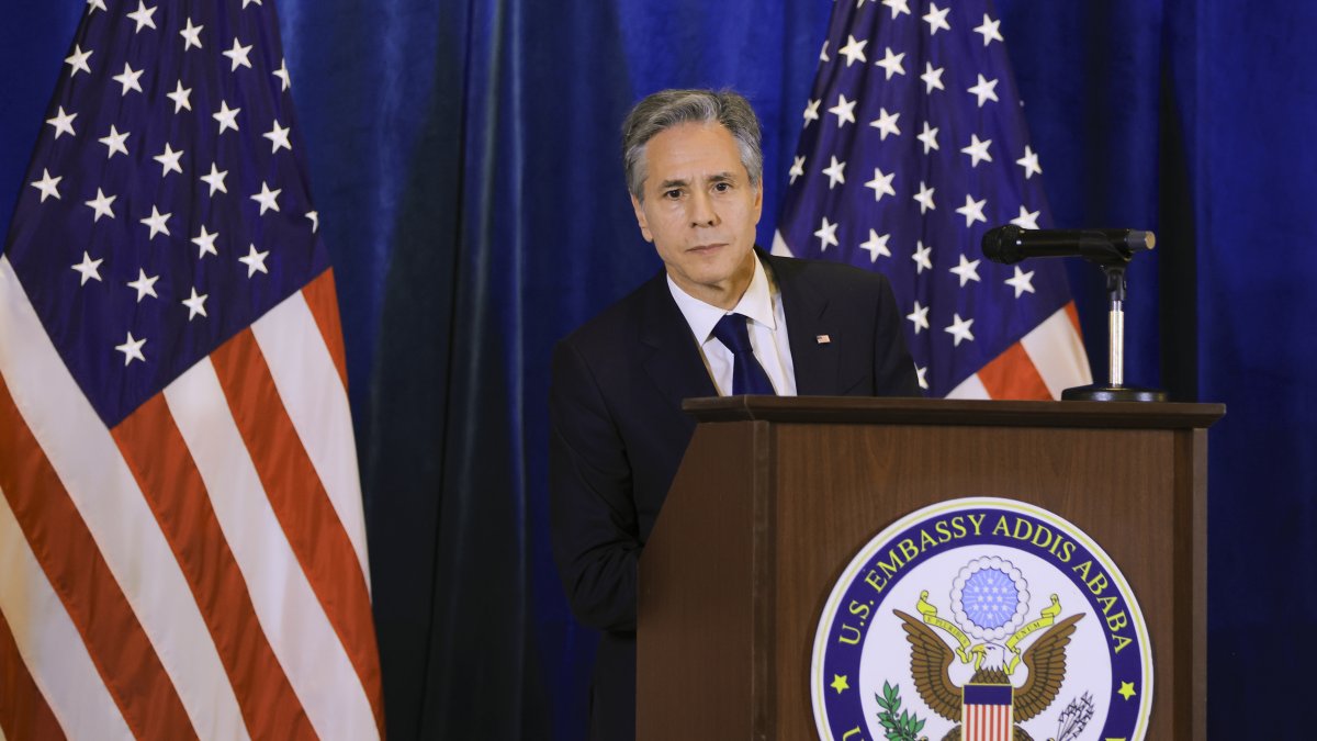 Foto de archivo del secretario de Estado de EE.UU. Antony Blinken.