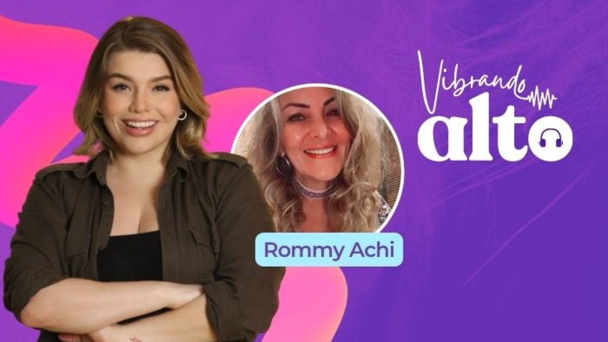 Rommy Achi en un episodio de Vibrando Alto.
