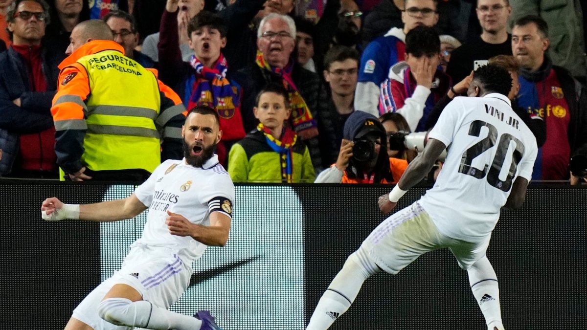 Karim Benzema y Vinicius Jr, las estrellas de esta nueva edición de El Clásico.