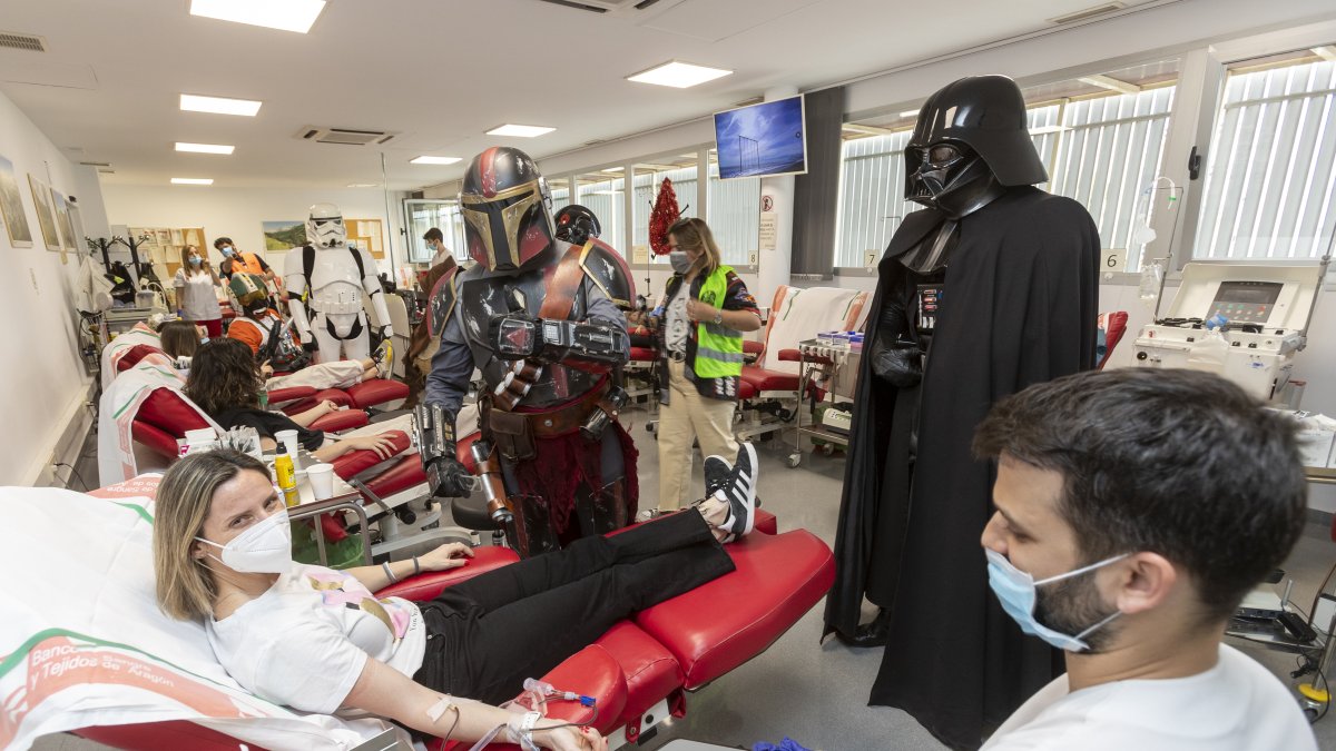 Una foto referencial sobre donantes de sangre.