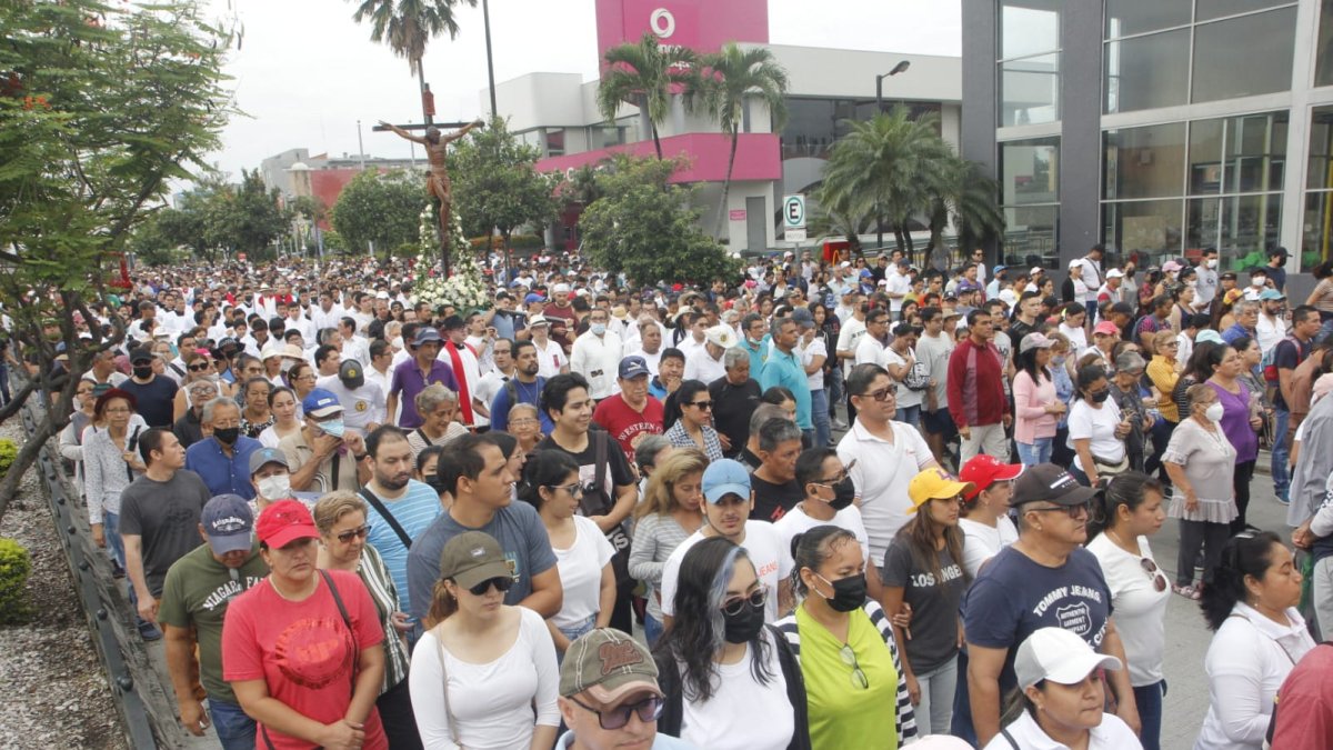 Los feligreses se congregaron en la Parroquia Nuestra Sra. de La Alborada
