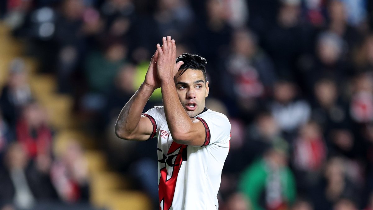 Radamel Falcao firmó con el Rayo Vallecano en septiembre de 2021.