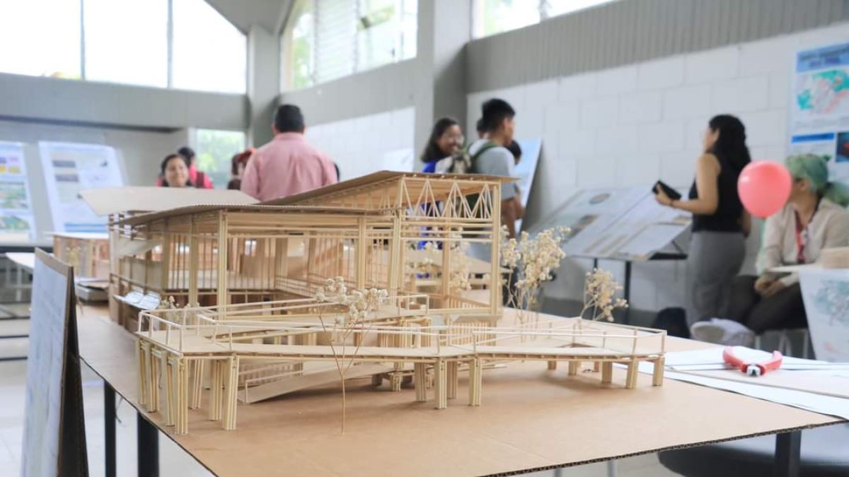 Maqueta. La casa comunal fue diseñada como un proyecto inclusivo.
