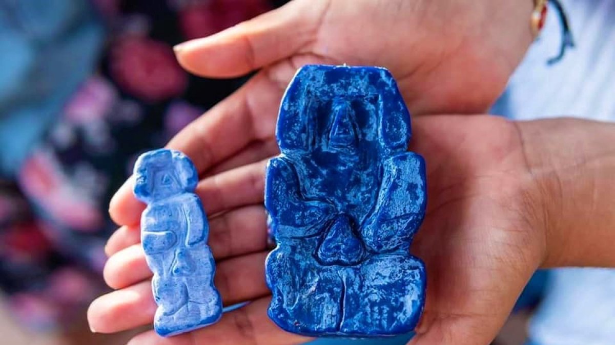 Precio. Los jabones hechos a mano tienen el costo de 1 dólar.