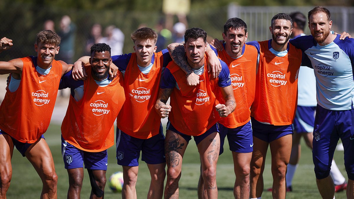 El equipo colchonero esta listo para el clásico contra el Rato Vallecano de este domingo.