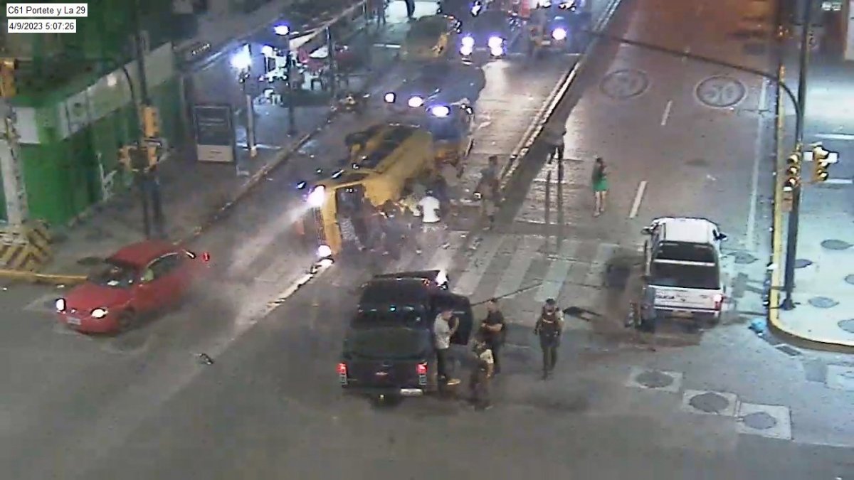 Situación. Uno de los incidentes registrados en cámaras de vigilancia.