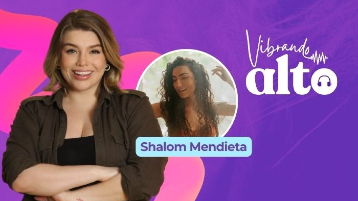 Shalom Mendieta en un episodio de Vibrando Alto.