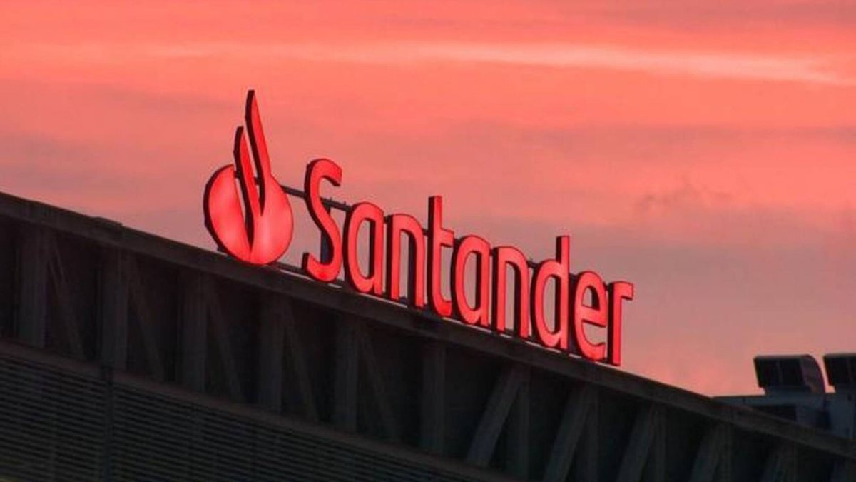 Entidad.- Un anuncio del banco Santander.