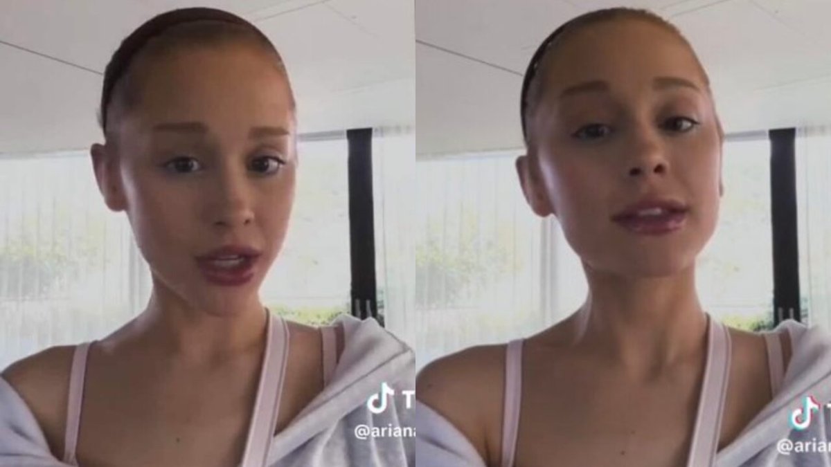 Ariana Grande por medio de Tik Tok.
