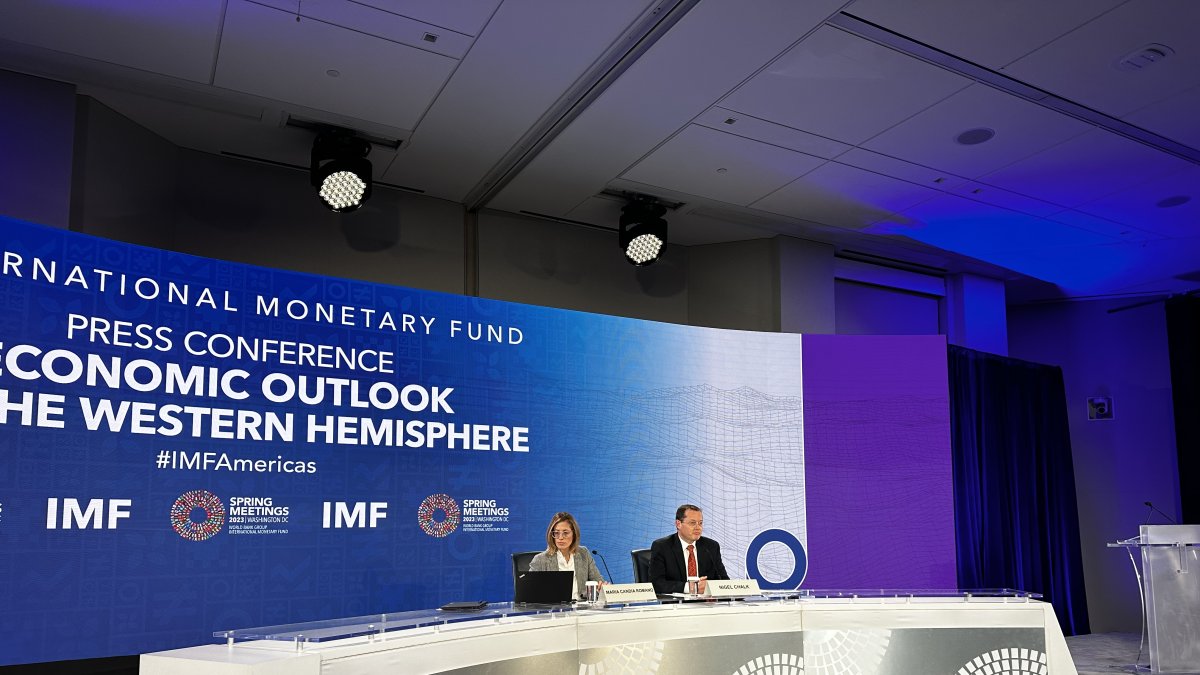 El FMI publicó las proyecciones para el hemisferio occidental este 13 de abril de 2023.