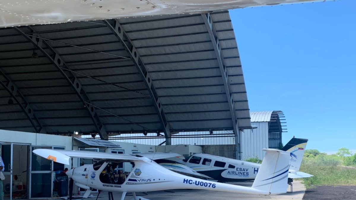 Una foto de archivo de la nave ultra ligera, que circuló en redes