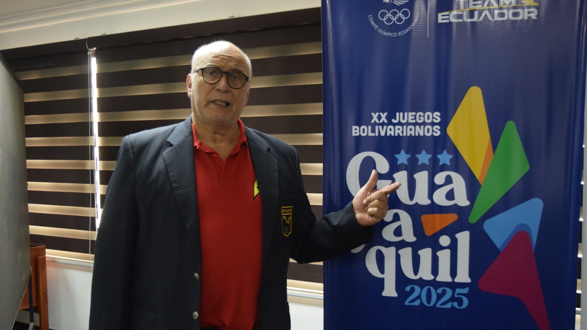 El presidente del COE, Jorge Delgado Panchana, aclaró varios puntos de los acuerdos sobre los Juegos Bolivarianos 2025.