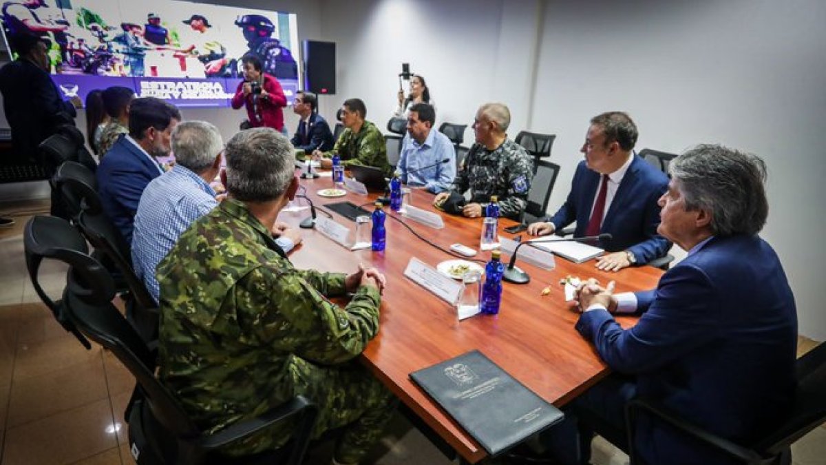 Reunión. La última sesión presencial de autoridades de seguridad se dio el pasado viernes en Guayaquil.
