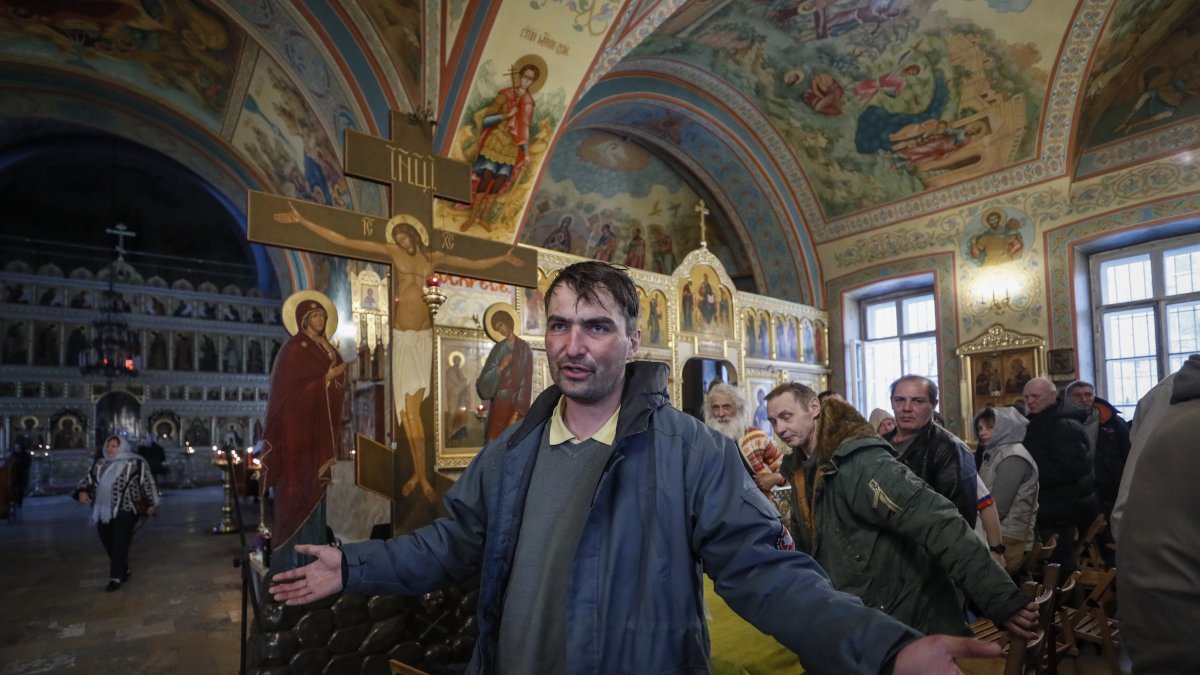 Moscú. Los rusos conmemoraron la pascua ortodoxa en medio de la guerra.