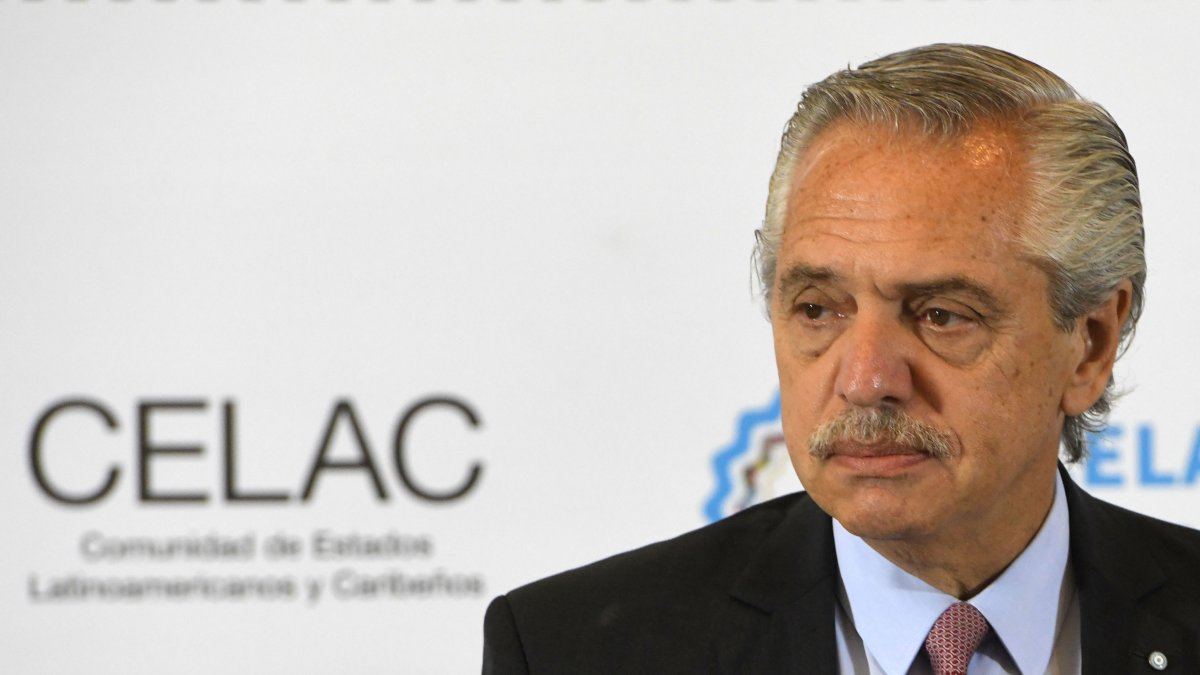 Fotografía de archivo del presidente de Argentina Alberto Fernández.