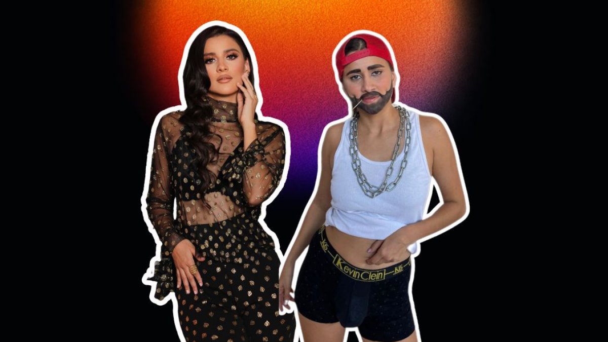 Elba González y su personaje.