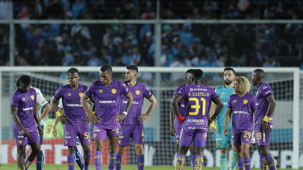 Aucas quedó en el tercer puesto del grupo A tras la derrota.