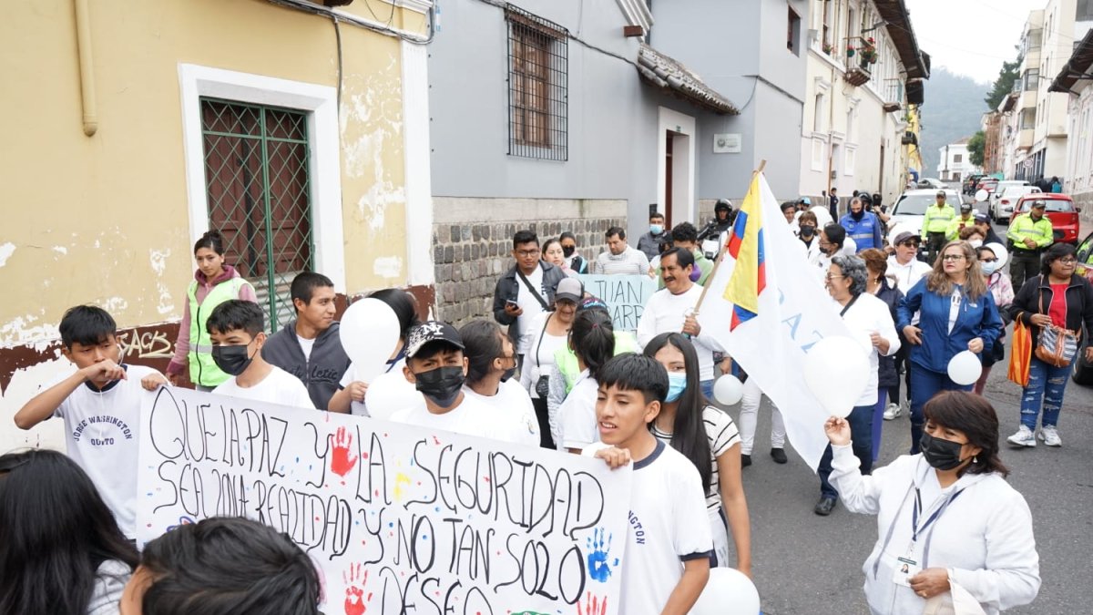 Convocatoria. La iniciativa fue de los habitantes, la misma que se coordinó con la Policía Nacional para su resguardo