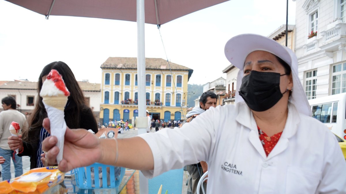 Centro. Los tradicionales helados de paila son parte de la cultura quiteña.