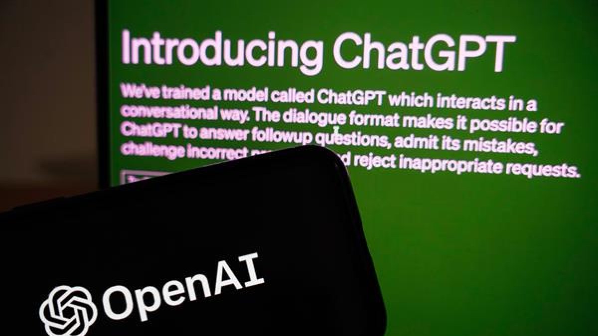 Imagen de la página de introducción de ChatGPT, de la empresa Open AI, en una fotografía de archivo.