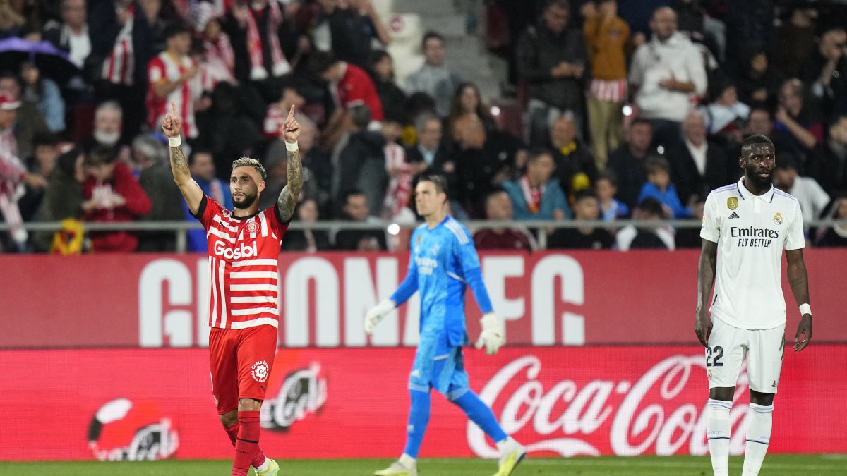 El argentino Taty Castellanos le marcó cuatro tantos al Real Madrid.