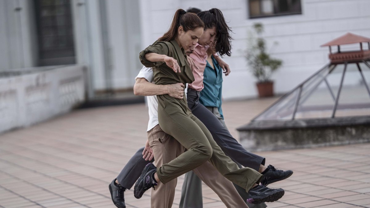 Obra. Uno de los momentos  de ‘Los cuerpos que suenan’.