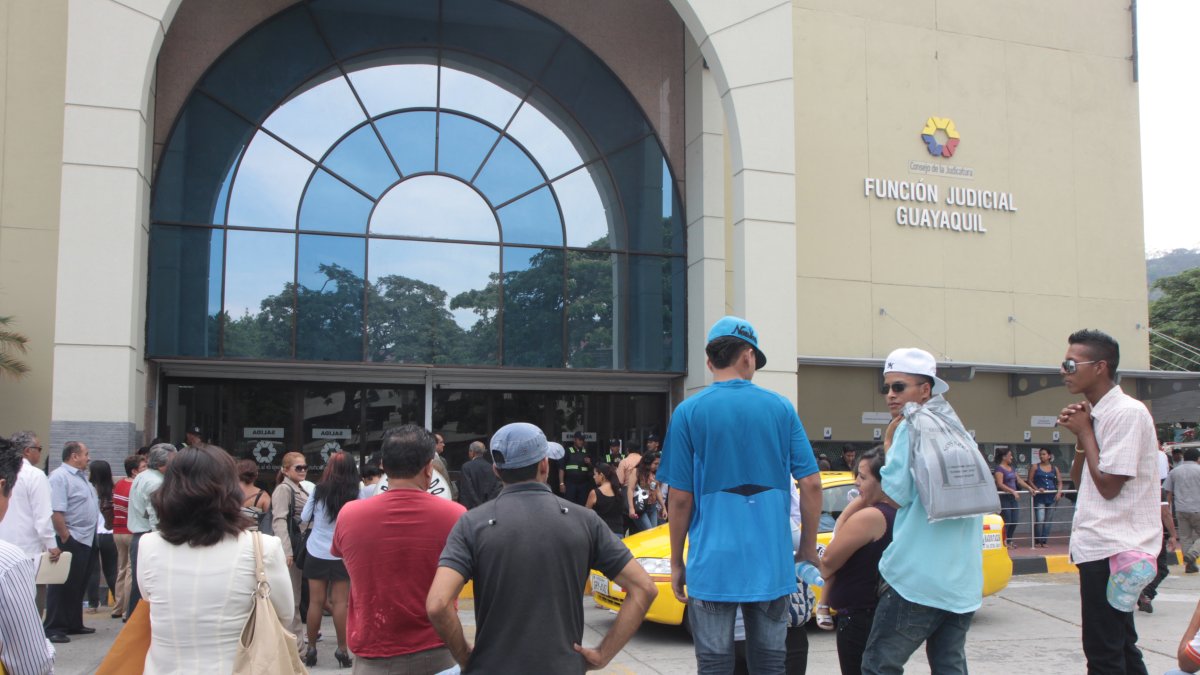 La audiencia se realizó en la Unidad Judicial Albán Borja, en el norte de Guayaquil