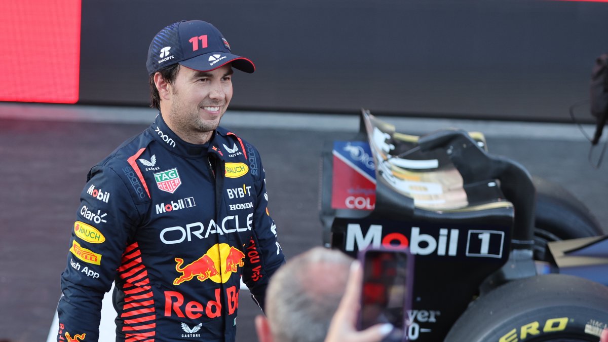 Sergio Perez dejó su impronta en la antesala de la competencia.