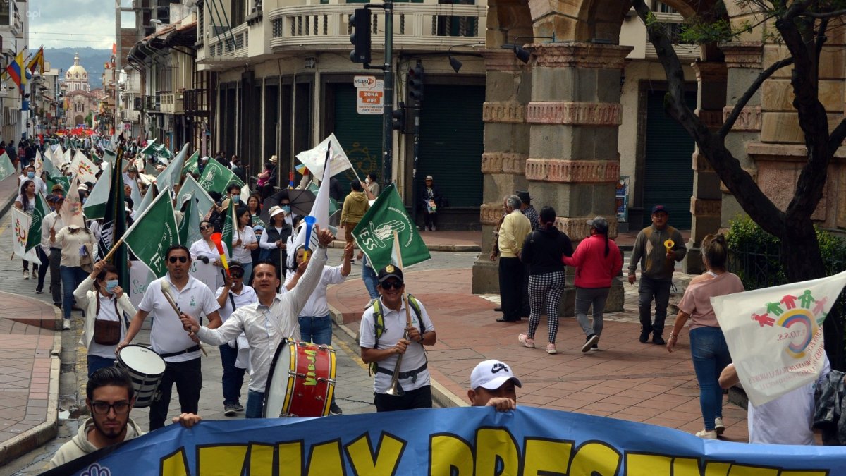 Organizaciones sociales, sindicales y más realizaron machas demandando mejoras laborales.