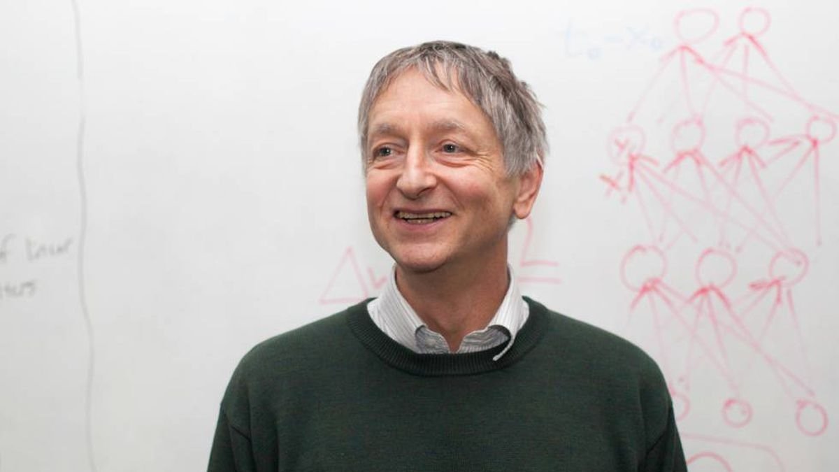 Geoffrey Hinton, en una imagen de 2017, cuando recibió el Premio Fronteras del Conocimiento de la Fundación BBVA.