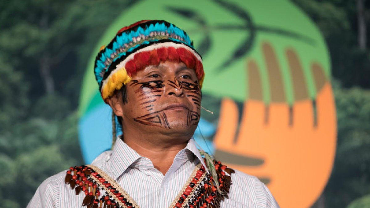 Domingo Peas, líder de la nacionalidad achuar.