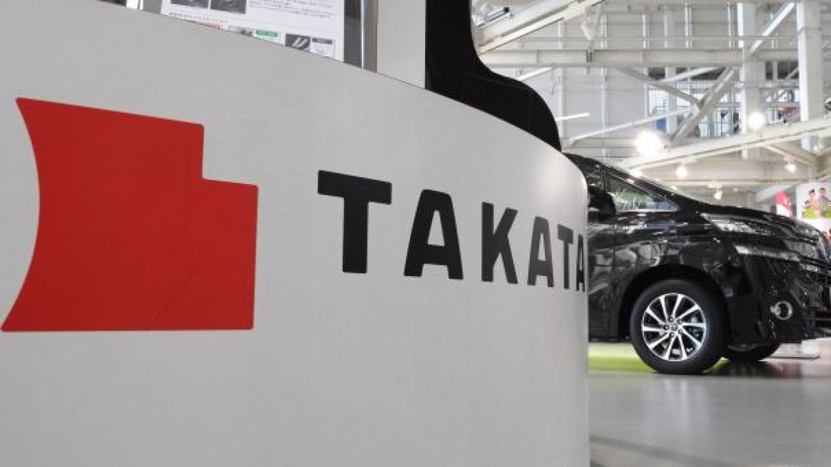 Empresa.- El logo de la cerrada compañía Takata.